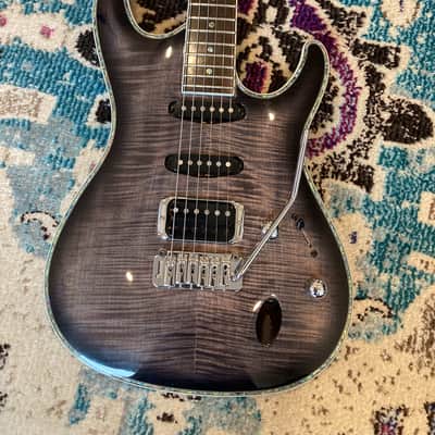 Ibanez SAS36FM 2006 - Transparent Grey Flamed Maple - Set Neck image 3