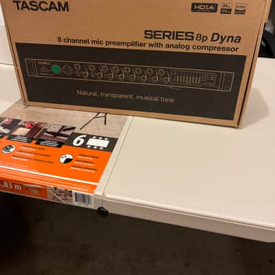 TASCAM Series 8P Dyna 8-Channel Microphone Preamp and Compressor 2019 - Present - Silver (11/2) image 1