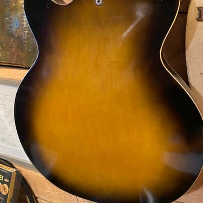 Vintage Harmony Rocket H54 Hollow Body Guitar Tobacco Sunburst image 4