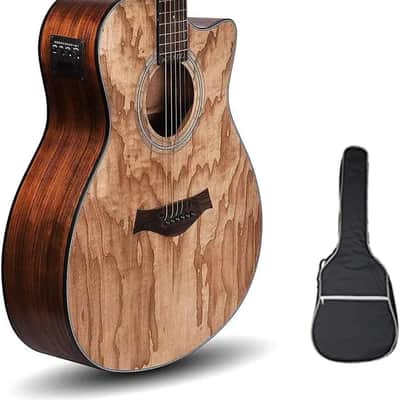 Acoustica Series Acoustic Electric Guitar - Electric Acoustic Guitar (Ash Wood) - Semi Acoustic Guitar with Pickup & Inbuilt Tuner - Electro Guitars for Beginners & Professionals image 2