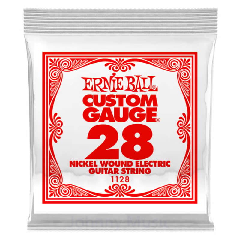 .028 Custom Gauge Electric Guitar Single String Nickel Plated Wound On Tin Plated Steel Hex Core image 1