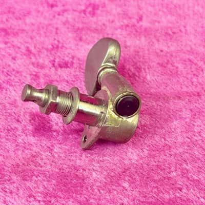 1960's Grover Patent Pending USA Single Guitar Tuner Nickel ~1960's (Bass Side) image 6
