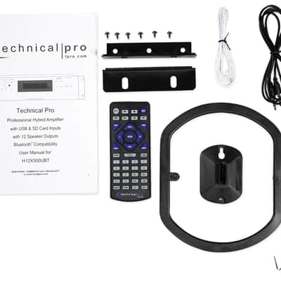 Technical Pro 6-Zone Home Theater Bluetooth Receiver+(12) 8" Blue LED Speakers image 7