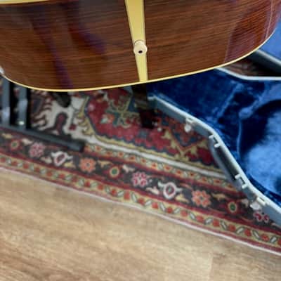 Martin D-76 CF Martin Bi-Centennial Guitar 1976 - Three-piece Rosewood back, herringbone backstrips, rosette soundhole, thirteen pearl stars in ebony fingerboard, and pearl eagle in headstock. image 9