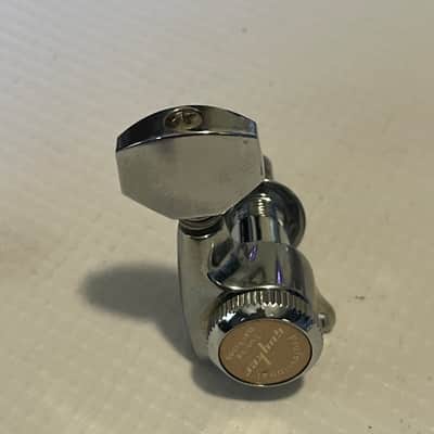2010's Guyker GOTOH Style 6 In Line RH Chrome Electric Guitar Locking Tuners Tuning Pegs image 9