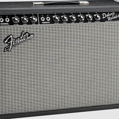 New Fender '65 Deluxe Reverb Reissue 22-Watt 1x12" Guitar Combo Amp w/ Cover and Footswitch image 2