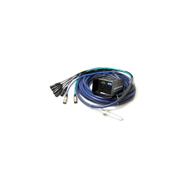 Whirlwind 25' Box to Fan Medusa Data Snake Cable with SnakeSkin/Pig Bag, 6 XLR Inputs, 2 Cat6 Ethercon image 1