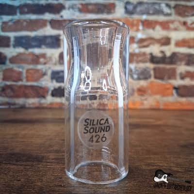 Silica Sound 426 M/L Heavy Wall Regular Guitar Slide with Tapered Interior - Clear