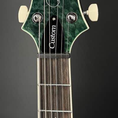 PRS SE Custom 24 Quilt Electric Guitar - Teal Black - Only 7lbs 4oz image 4