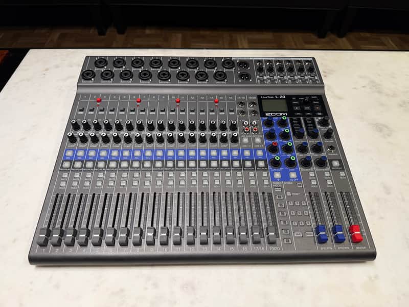 Zoom LiveTrak L-20 Digital Mixer w/ Case, MicroSD Card, Bluetooth Adapter