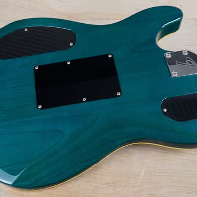 Fender Ishibashi FSR Modern Telecaster HH Floyd Rose 2021 Caribbean Blue Transparent Japan Floyd Rose Locking Tremolo MIJ w/ Gig Bag image 7
