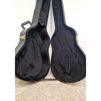 Unbranded Acoustic Guitar Hard Case - Guitar Case - Black - Excellent image 7