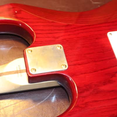 Squier Stratocaster Pro Tone series 1996 in Hard case - transparent red image 13