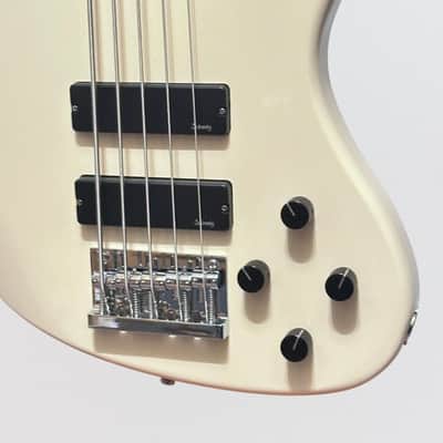 Sadowsky MetroExpress 24-Fret Modern Maple Board 5-String Electric Bass Guitar - Olympic White image 5