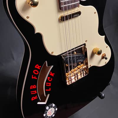 Joe Doe 'The Gambler' JDV32 Limited Edition Electric Guitar Gloss Black w/ Case image 5