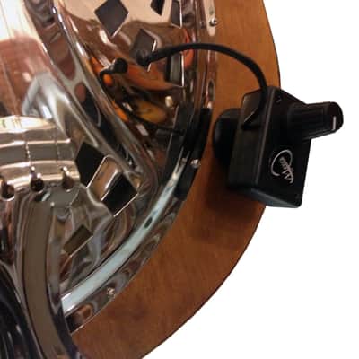 "THE GRIP" VINTAGE DOBRO RESONATOR GUITAR PICKUP with FLEXIBLE MICRO-GOOSE NECK by Myers Pickups image 3