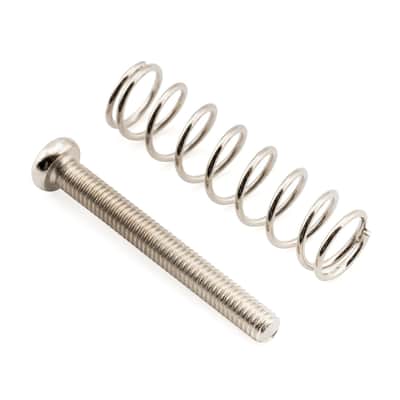 25mm Pan Head Humbucker Pickup Mounting Screws and Steel Springs Set for Import Electric Guitar, Nickel (Set of 6) image 3