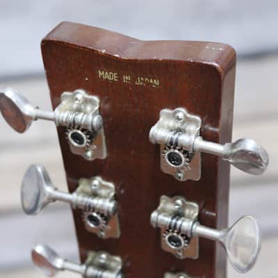 Vintage (1967) Yamaha FG180 Red Label Acoustic/Electric Guitar with LR Baggs pickup and Hardshell Case MIJ image 7