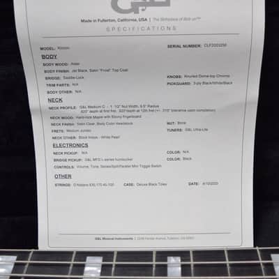 G&L Kiloton 4, Jet Black Frost with Ebony Fingerboard *On Order ETA = September 2020 image 7