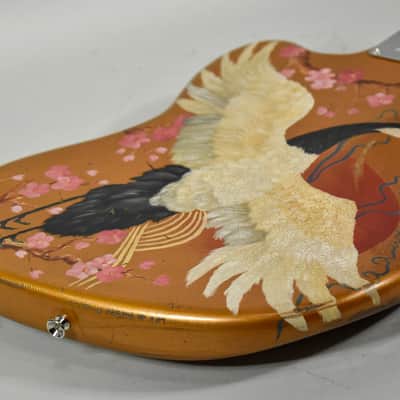 New Guardian Hand Painted Guitars "Golden Orient" Fender Jazzmaster w/HSC image 13