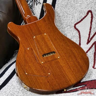 Paul Reed Smith PRS Private Stock #11318 Custom 24 Spalted Maple Top Natural with Dark Cherry Glow 7.65 LBS image 11