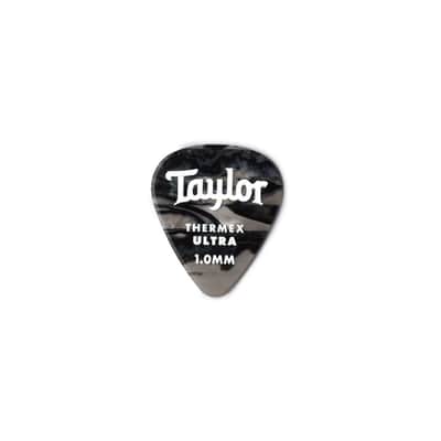 Taylor 1.0mm Premium Thermex Ultra Picks Black Onyx 6-Pack image 2