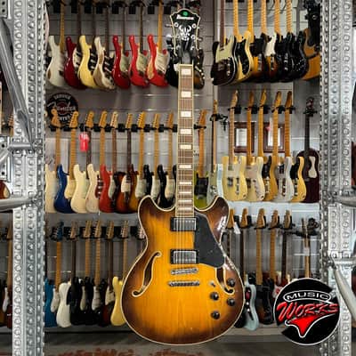 Ibanez   As73 Tbc Hollow Body Tobacco Sunburst image 2