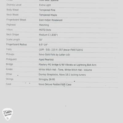 Novo Voltur B6 Custom - Root Beer Sparkle #26775 image 17