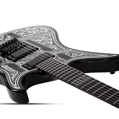 Schecter Avenger FR Przym Palladium Gloss Black image 3
