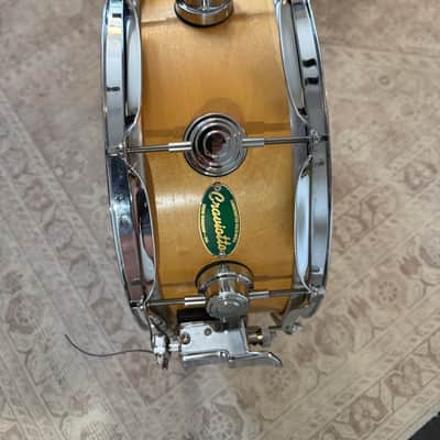 DW/Craviotto DW / Craviotto 14x5.5" Handcrafted Solid-Shell Maple Snare Drum (2003) – Green Badge Era #000803 2003 - Natural image 5