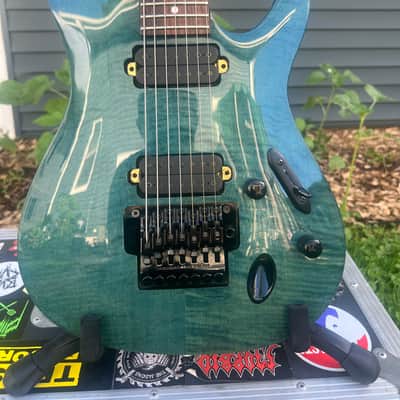 Ibanez S7420FM 7 String Trans Blue 2000 With MR500C Case image 3