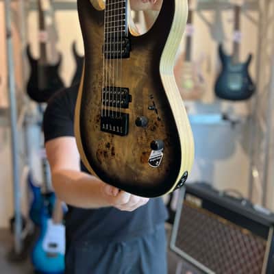 Schecter Reaper-6 - Satin Charcoal Burst image 2