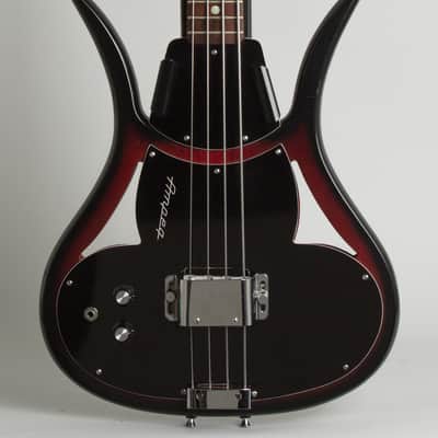 Ampeg  ASB-1 LEFT HANDED Electric Bass Guitar (1967), ser. #1121, original black hard shell case. image 3