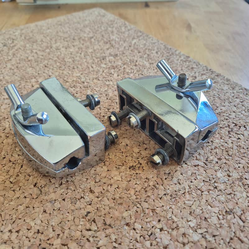 ~1980 Sonor Phonic Bassdrum Leg Brackets Chrome