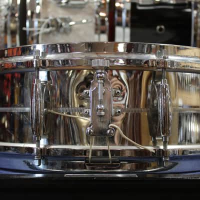 1970s Gretsch 5x14 4160 Chrome Over Brass Snare Drum image 2
