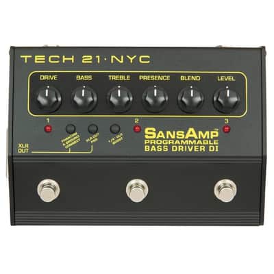 New Tech 21 SansAmp Programmable Bass Driver DI Bass Guitar Pedal image 2