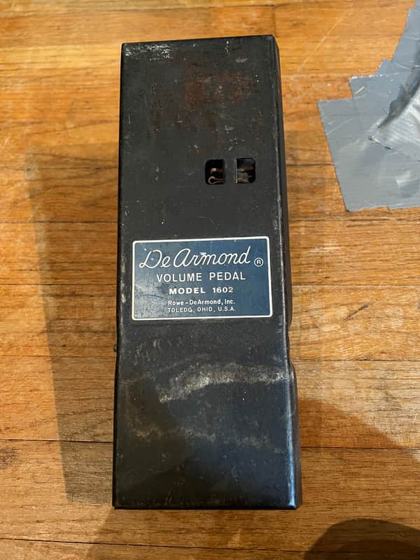 DeArmond Volume Pedal Model 1602 1970s - Black image 1