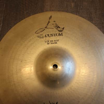 Zildjian 14" A Custom Hi-Hat Cymbals (Pair) 1991 - Present - Brilliant image 3