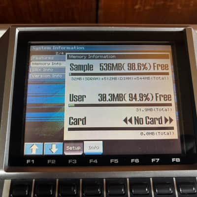 Roland Fantom X7 Workstation Keyboard AUDIO TRACK EXPANSION Ver 2.10 w/ DIMM image 6