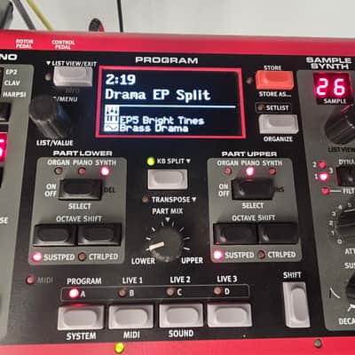 Nord Electro 5D SW61 Semi-Weighted 61-Key Digital Piano 2015 - 2018 - Red image 5