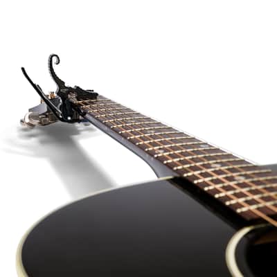 Kyser Quick-Change Acoustic Guitar Short Cut 3 String Guitar Capo - Black (KG3B) image 3