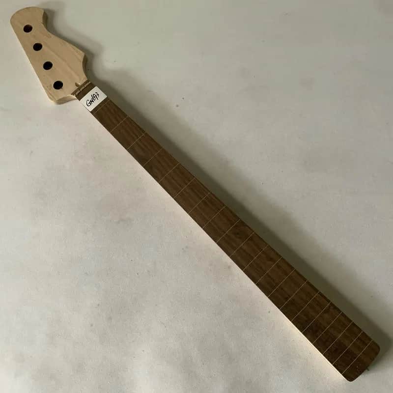 4 String Maple Wood Bass Guitar Neck, with Fretless Rosewood Fingerboard image 1