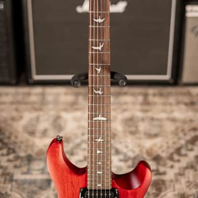 PRS SE CE 24 Solid Body Electric Guitar - Vintage Cherry with Gig Bag image 4