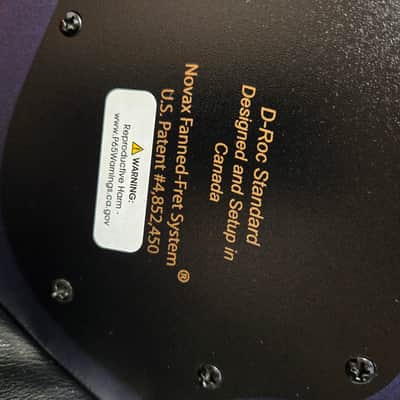 Dingwall D-Roc Standard - Blue to Purple Colorshift with Neck Illusion Black Vinyl Blocks image 12