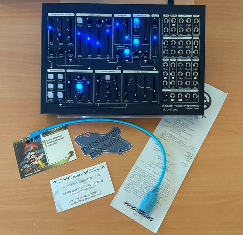 Pittsburgh Modular Microvolt 3900 Semi-Modular Monophonic Analog Synthesizer 2018 - Black