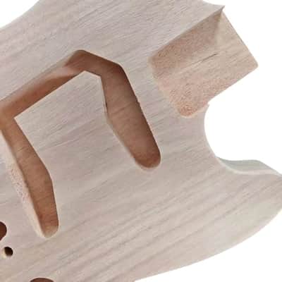 Mustang Style Guitar Mahogany Wood Body image 3