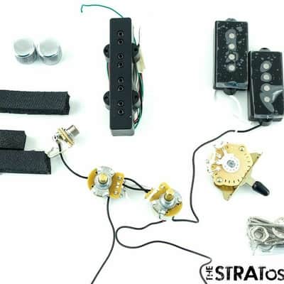 Fender Tony Franklin Precision P Jazz J Bass PICKUPS POTS KNOBS JACK SET Guitar image 1