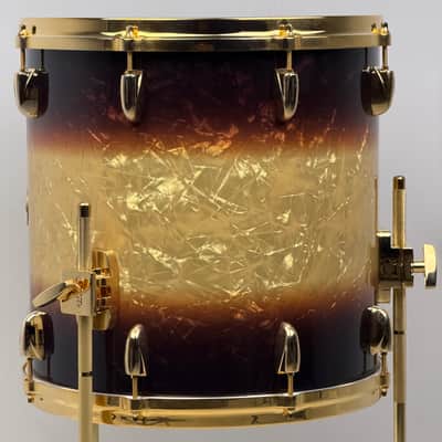 Gretsch 18/12/14/5.5x14" Gold Hdw. USA Custom Drum Set - Exclusive Espresso Burst image 20