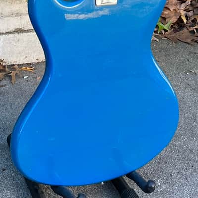 Vintage 1960s Kingston Kawai Teisco Swinga Style~S1T Hound Dog Offset Dbl Cutaway Guitar Ocean Blue All Original! ** SEE VIDEO** image 18