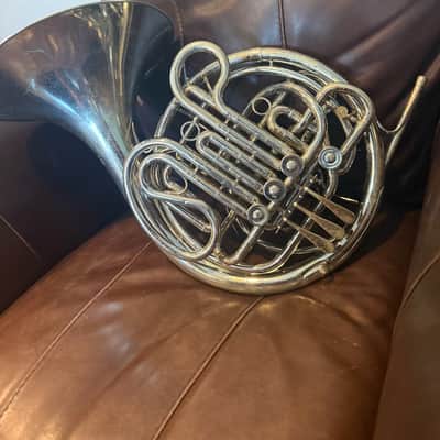 Holton H177 Farkas Professional Model Double French Horn 2010s - Clear-Lacquered Nickel-Silver image 3